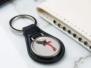 Leatherette Keychain High-End Minimal Drift Look